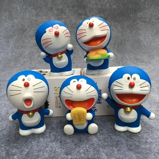 6 Pcs Doraemon Action Figure Set | Multicolor Collectible Toys for Home, Desk, Car Dashboard & Cake Decor | Gift for Kids & Anime Fans | Premium PVC
