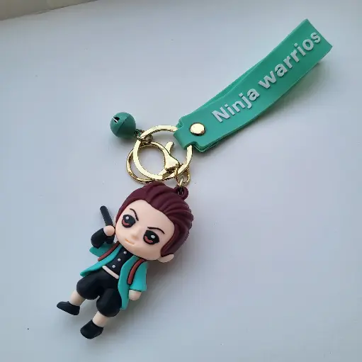 [Key1] KCube Tanjiro Keychain 3D Demon Slayer - Premium Silicone Accessory Gift