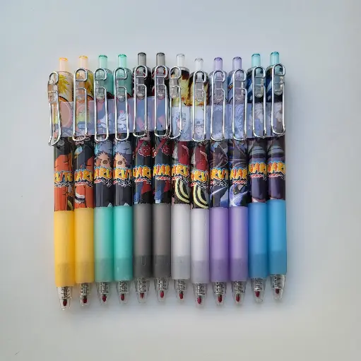 [PEN3] Naruto Anime Pen (Random Character) - 0.5mm Black Gel Ink Shinobi Stationery