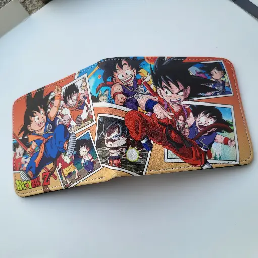[WAL1] Anime Wallet (Bi-Fold PU Leather) - Cool Random/Style B Design for Fans