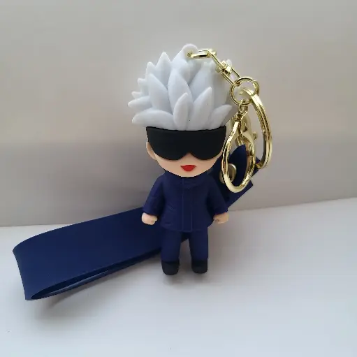 [KEY3] Gojo Satoru JJK Keychain - Premium Rubber Anime Bag Charm